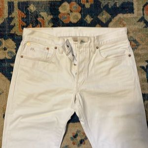 RRL white selvedge jeans